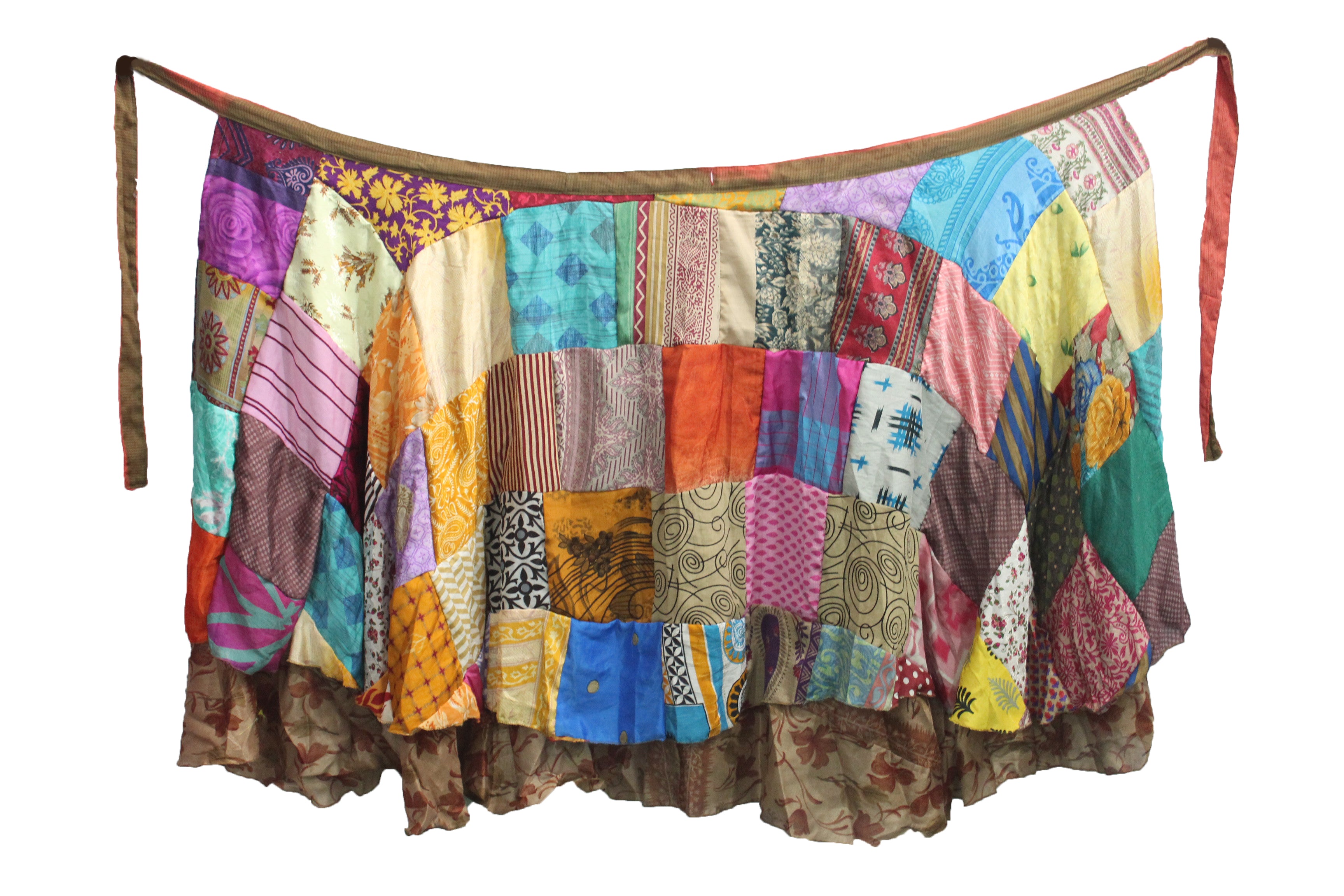 Boho Hippie Hippy Patchwork Wrap around skirt
